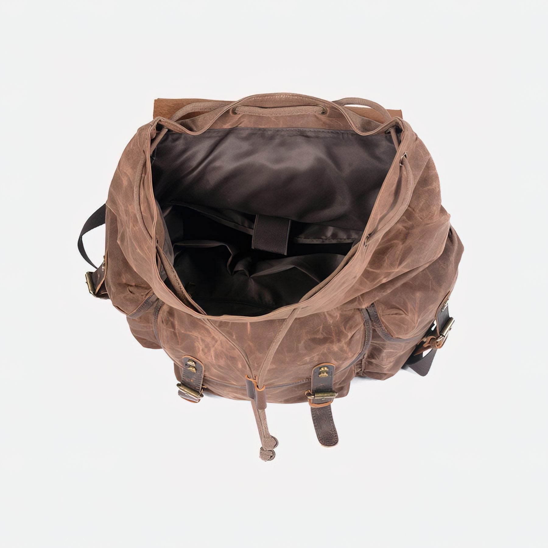 canvas leather backpack reddit Canvas Backpack - Canvas Leather Backpack Rucksack 22L - Genuine Leather, Waxed Canvas, Large Capacity, With Laptop Compartment