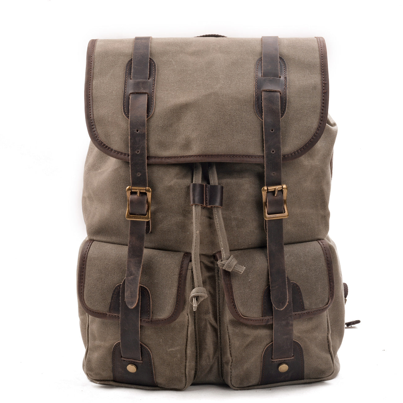 Waxed Canvas Vintage Laptop Backpack 20L