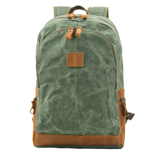 Waxed Canvas Travel Laptop Backpack 16L