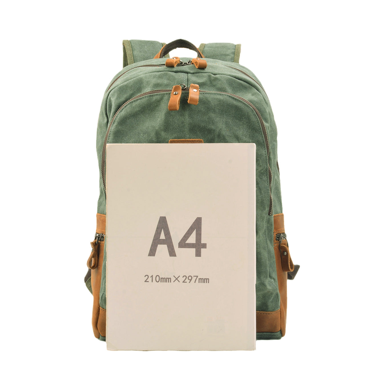 Waxed Canvas Travel Laptop Backpack 16L