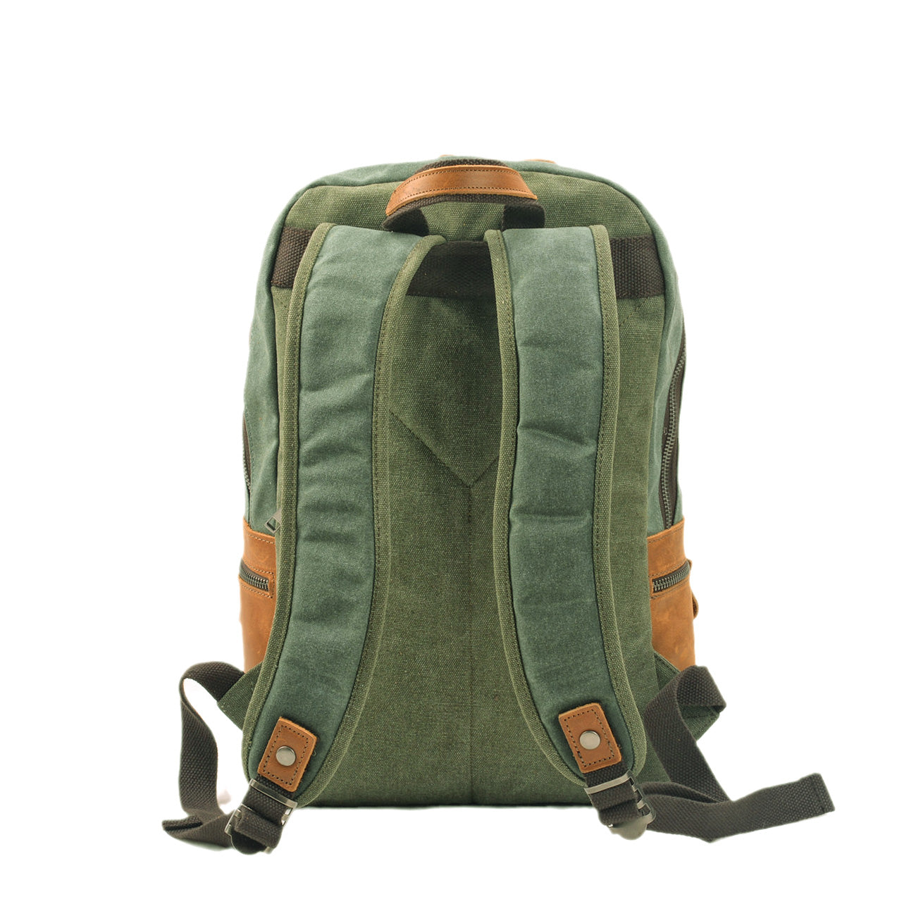 Waxed Canvas Travel Laptop Backpack 16L - Waterproof, Lightweight, With Laptop Compartment - Business, School, Work