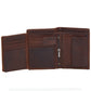 Genuine Leather Bifold RFID Wallet With Flip ID