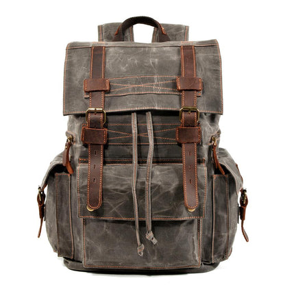 Waterproof Waxed Canvas Backpack / Leisure Rucksack – Survival