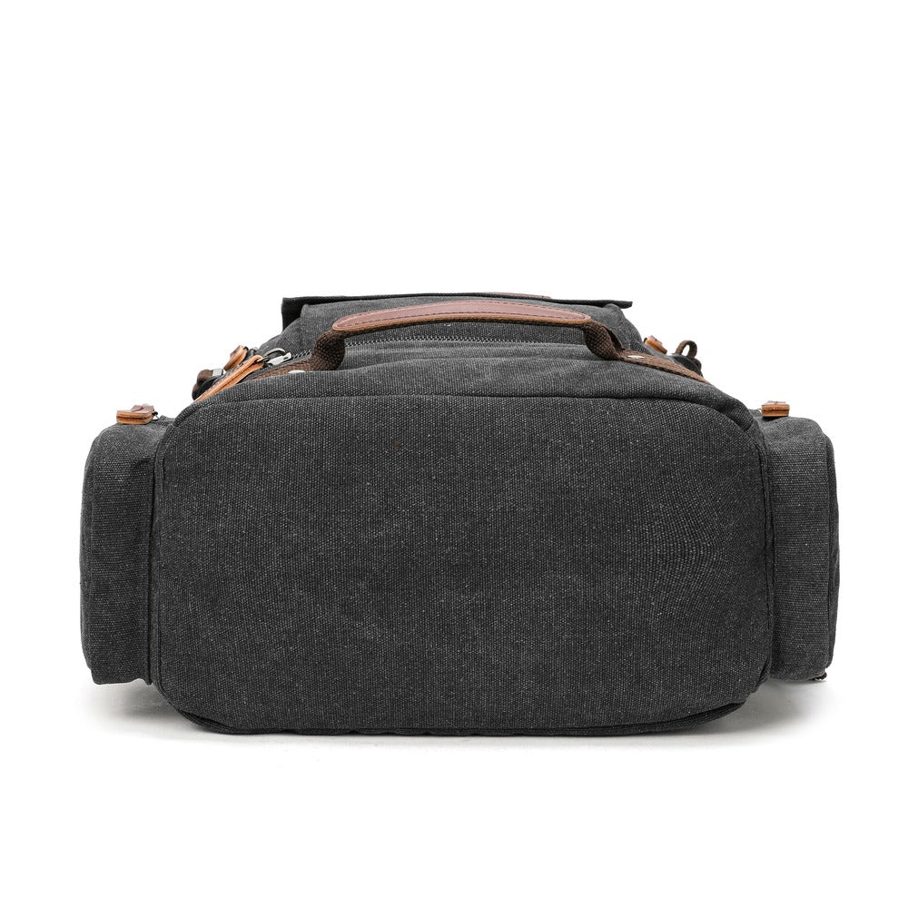 High Capacity Canvas Travel Backpack - PaCanva Companion - Bottom
