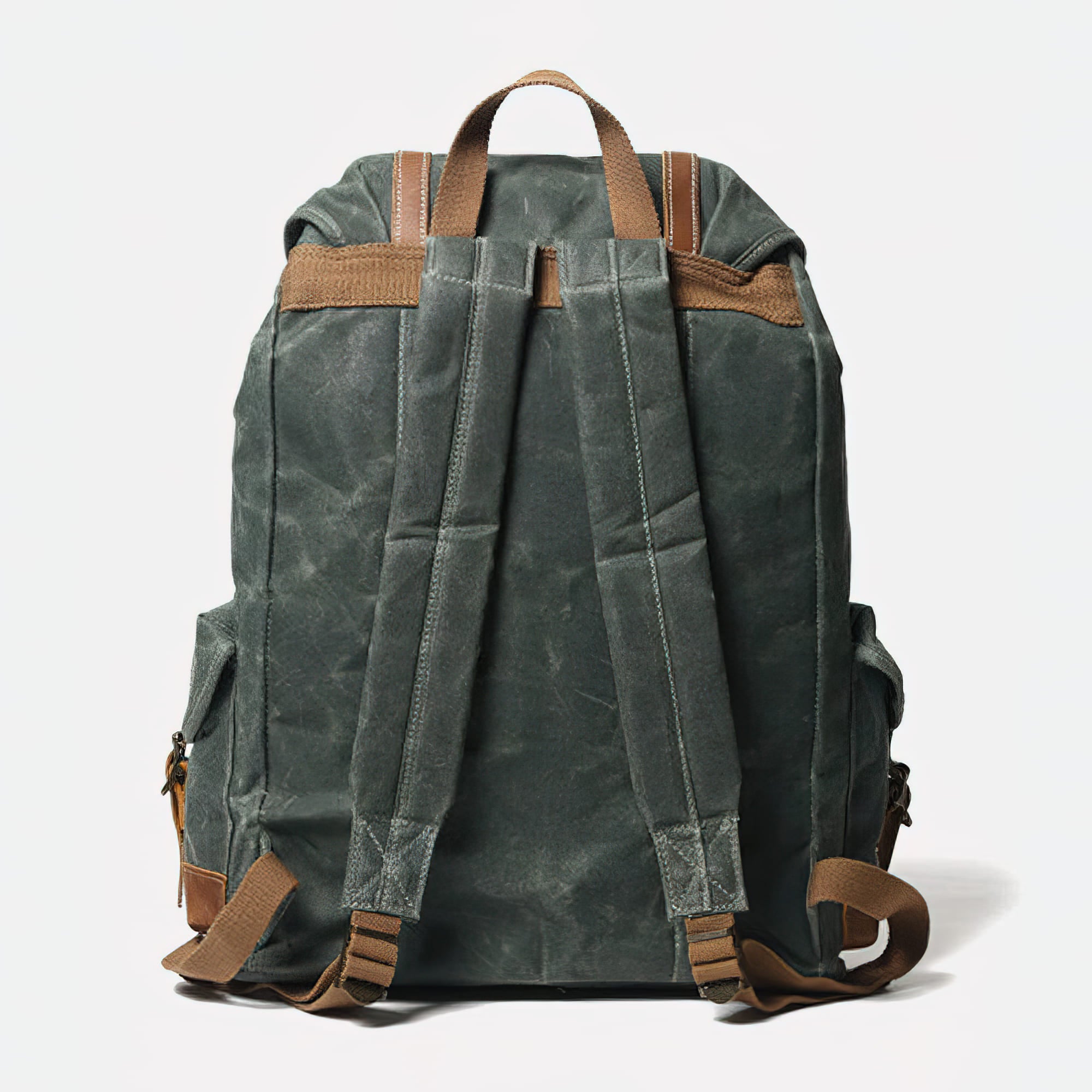 Vintage Waxed Canvas Backpack 28L Large Capacity Genuine