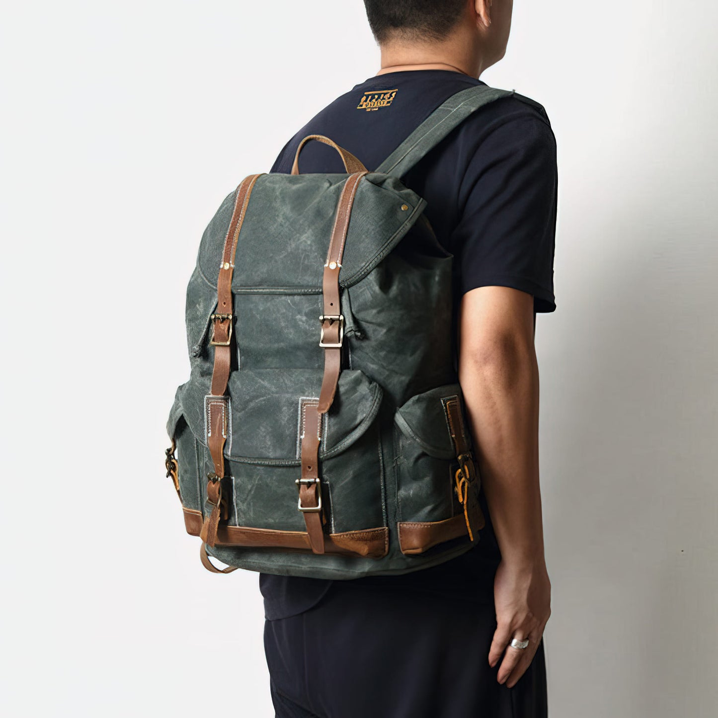 Nostalgo - Vintage Waxed Canvas Backpack