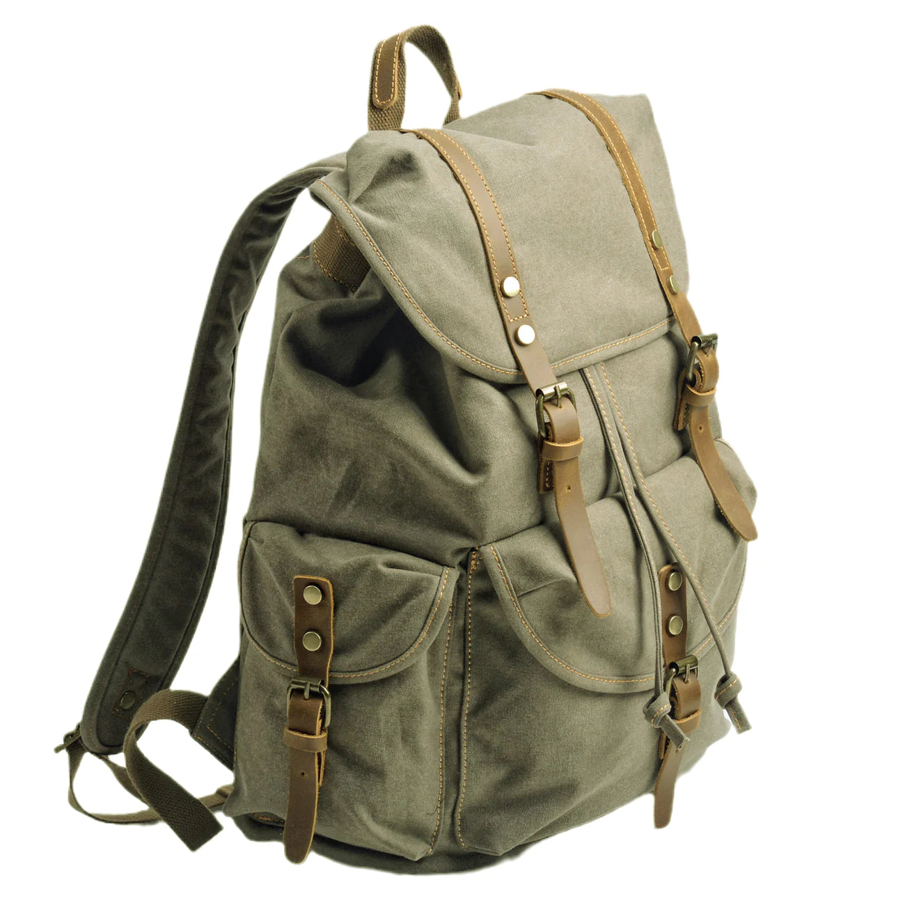 Vintage Large Laptop Canvas Backpack 28L