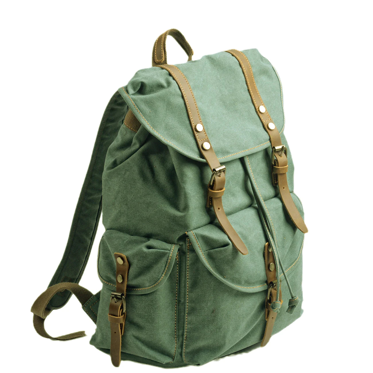 Vintage Large Laptop Canvas Backpack 28L