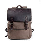 Canvas Leather Vintage Laptop Backpack 18L