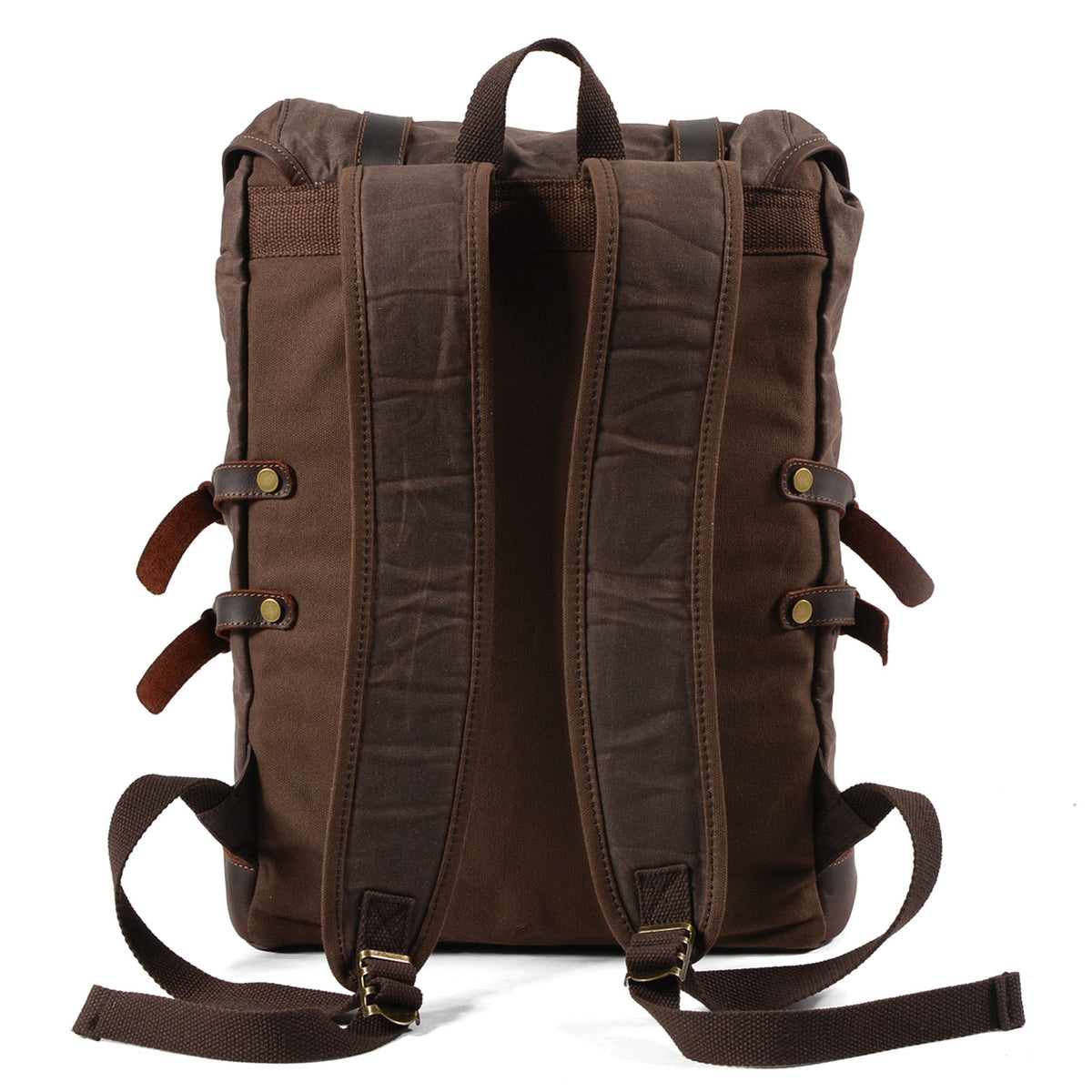 Back of the Coffee backpack with its shoulder straps.