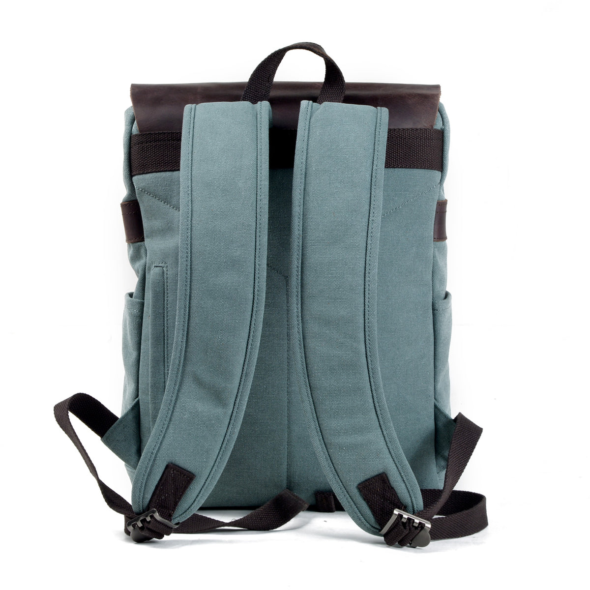 Rear view showing the full length of the padded shoulder straps