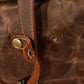 Vintage Waxed Canvas Roll Top Backpack