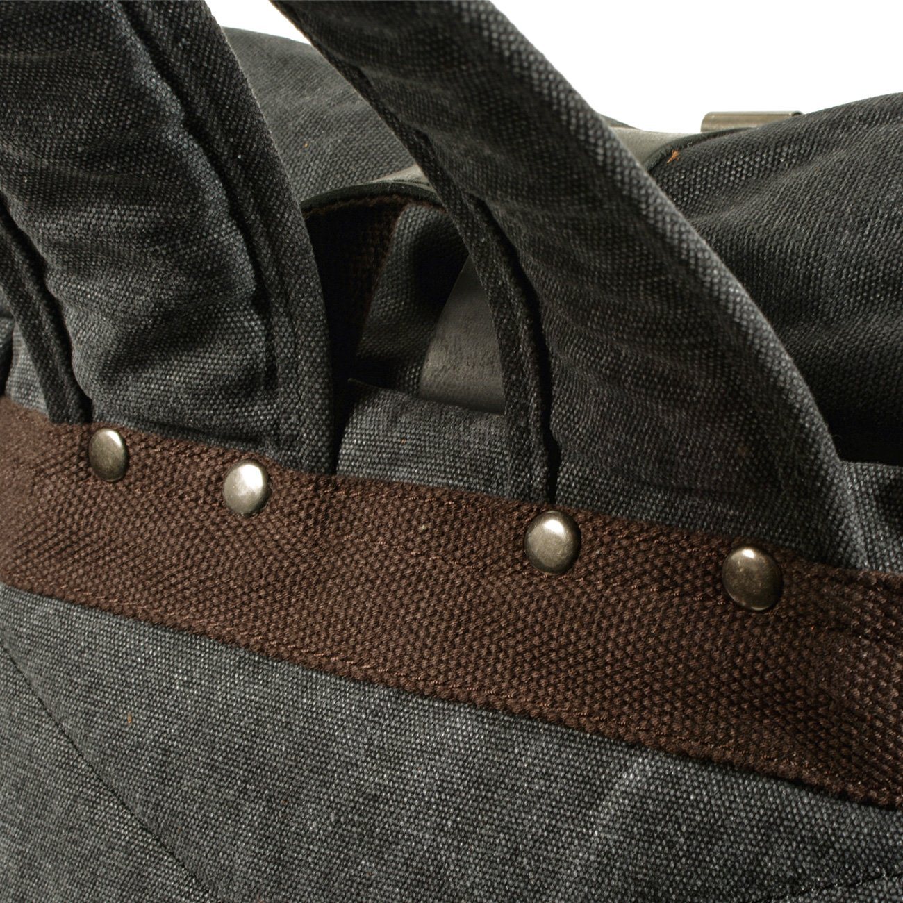 Waxed Canvas Roll Top Laptop Backpack