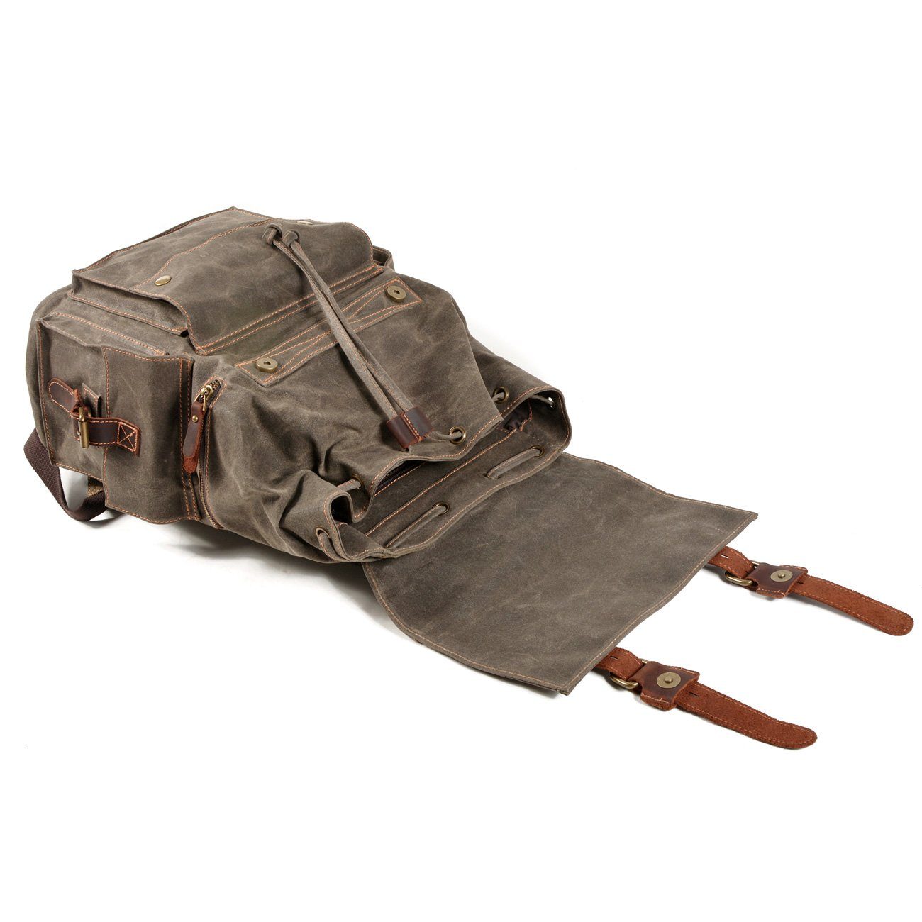 Front Zipper Waxed Canvas Bag – Coalcracker Bushcraft