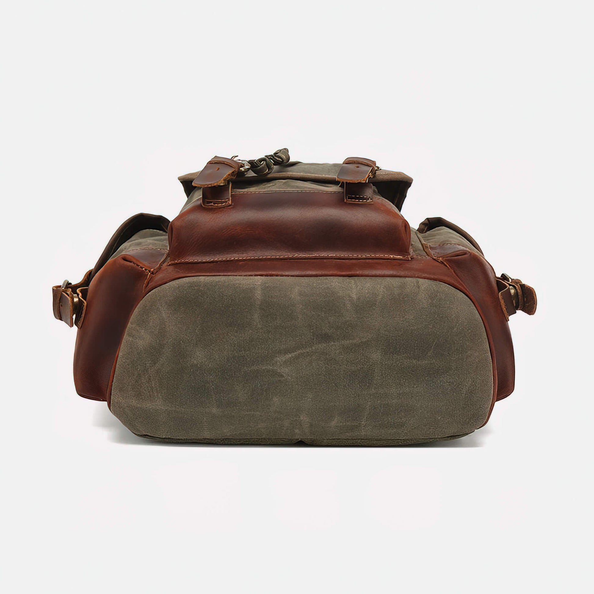 Large Capacity Shoulder Bag Leather Canvas Bag - Canvas Bag Leather Bag