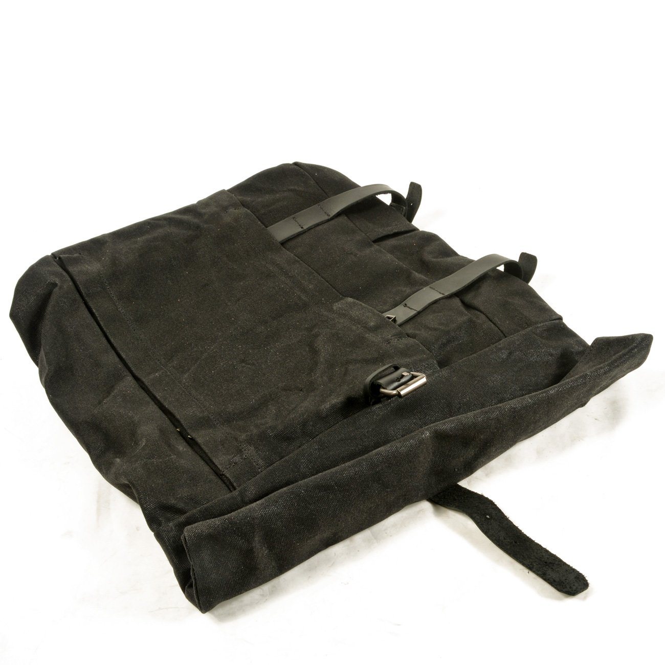 Waxed Canvas Roll Top Laptop Backpack