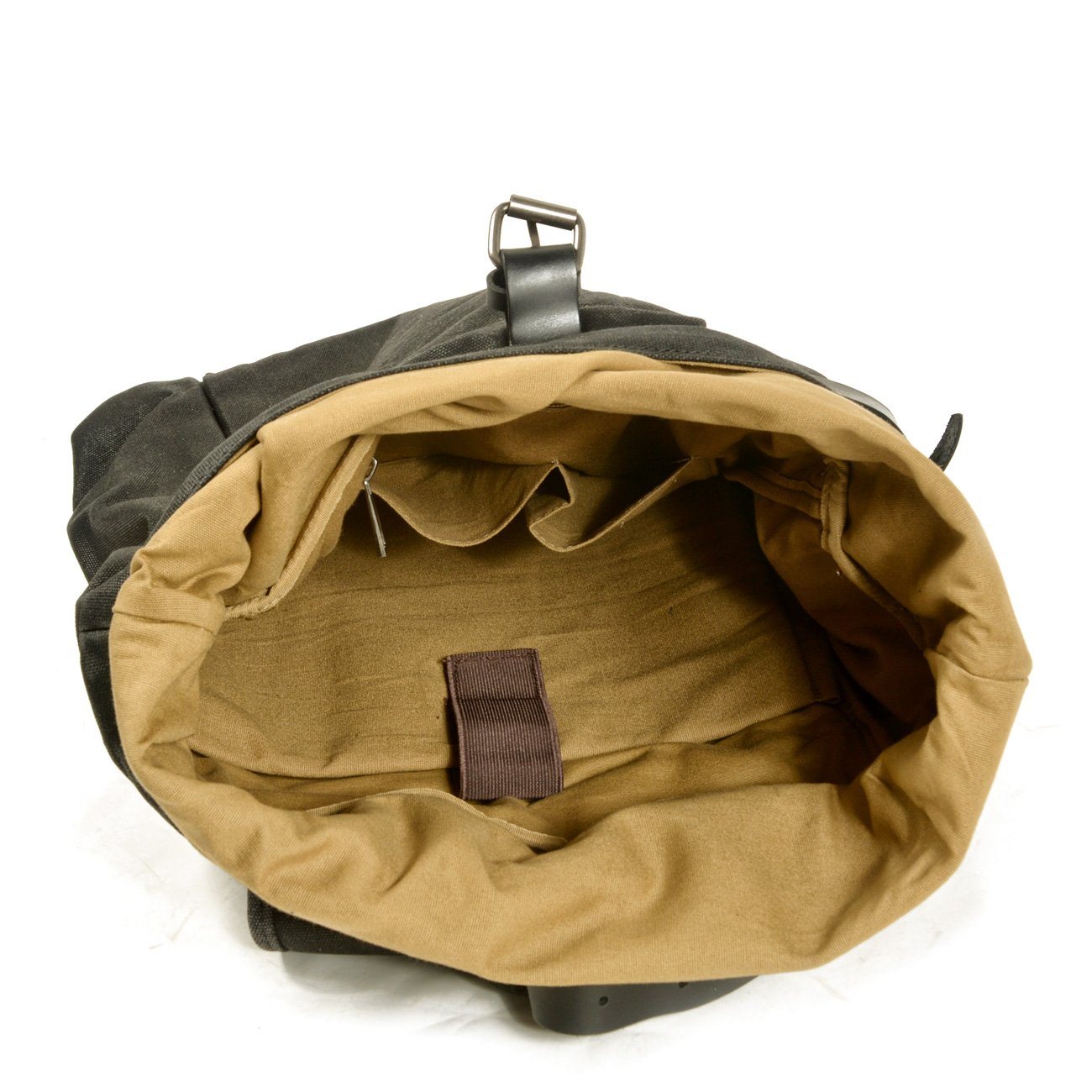 Waxed Canvas Roll Top Laptop Backpack