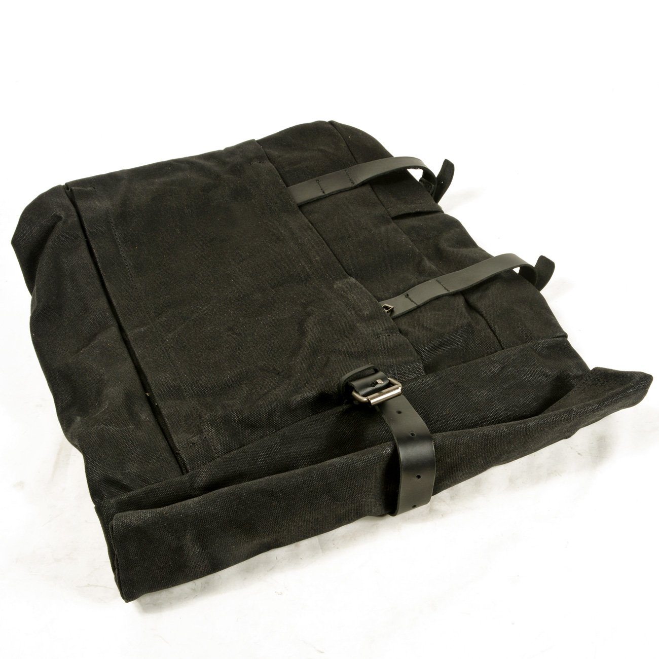 Waxed Canvas Roll Top Laptop Backpack