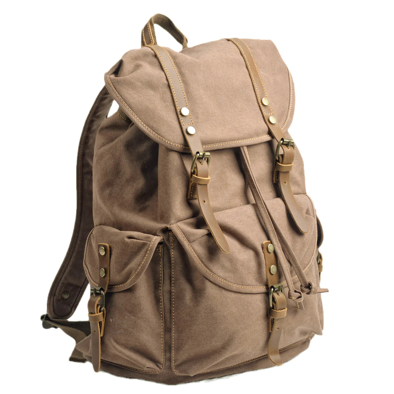 Vintage Large Laptop Canvas Backpack 28L