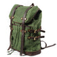 Three-quarter view of the Army rucksack showing its drawstring.