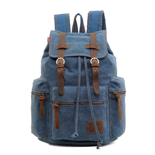 Small Vintage Canvas Backpack Daypack 18L - Waxed Canvas, Lightweight -  Travel, School - Unisex – PaCanva