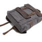 Vintage Canvas Leather Rucksack Backpack
